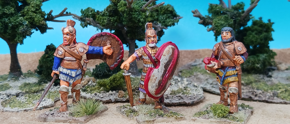 Menalaus, Old Nestor and Agamemnon (Foundry, 28mm)