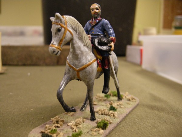 Spanish Officer on Carousel Horse