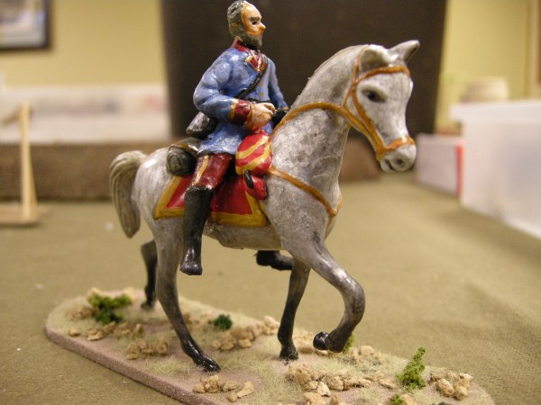 Spanish Officer on Carousel Horse