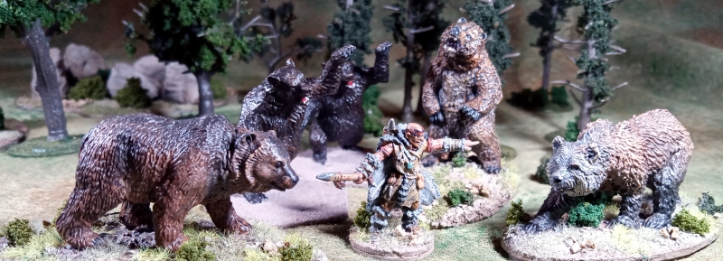 Master of the bears (Master, Warlord Savage Core, bears, various makers, 28mm)