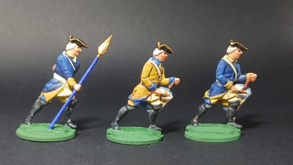 40mm Prince August Seven Years War Sargent and Drummers