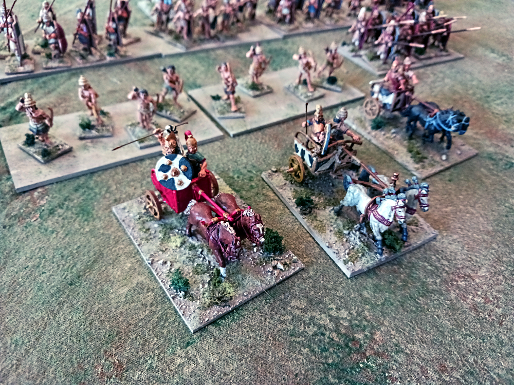 Achaeans, Achilles, Diomedes and Patroclus in Chariots