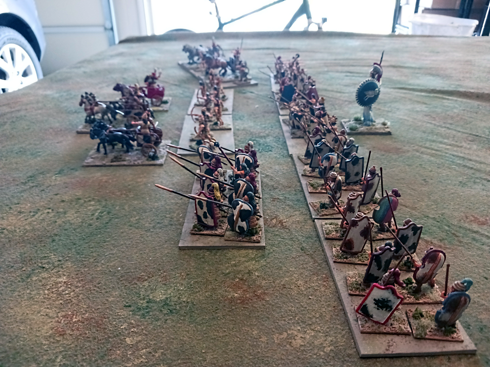 Achaean Line From Left Flank Supported by Athena