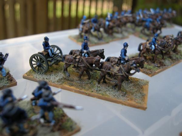 Union Limbered Artillery (Plank Road, 10mm)